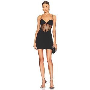 KATIE MAY Suki Dress in Black mini